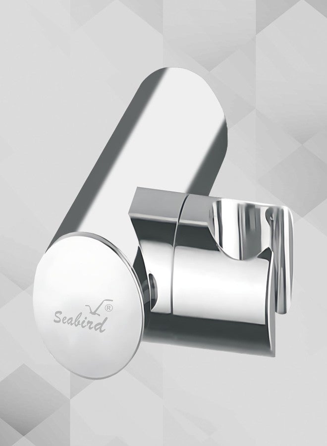 SEABIRD Jak Hook ABS Adjustable Wall Mount Holder for Health Faucet & Hand Shower | Premium Chrome Finish | Strong & Rust-Proof Bathroom Accessory | Easy to Install Universal Fit - Image 1